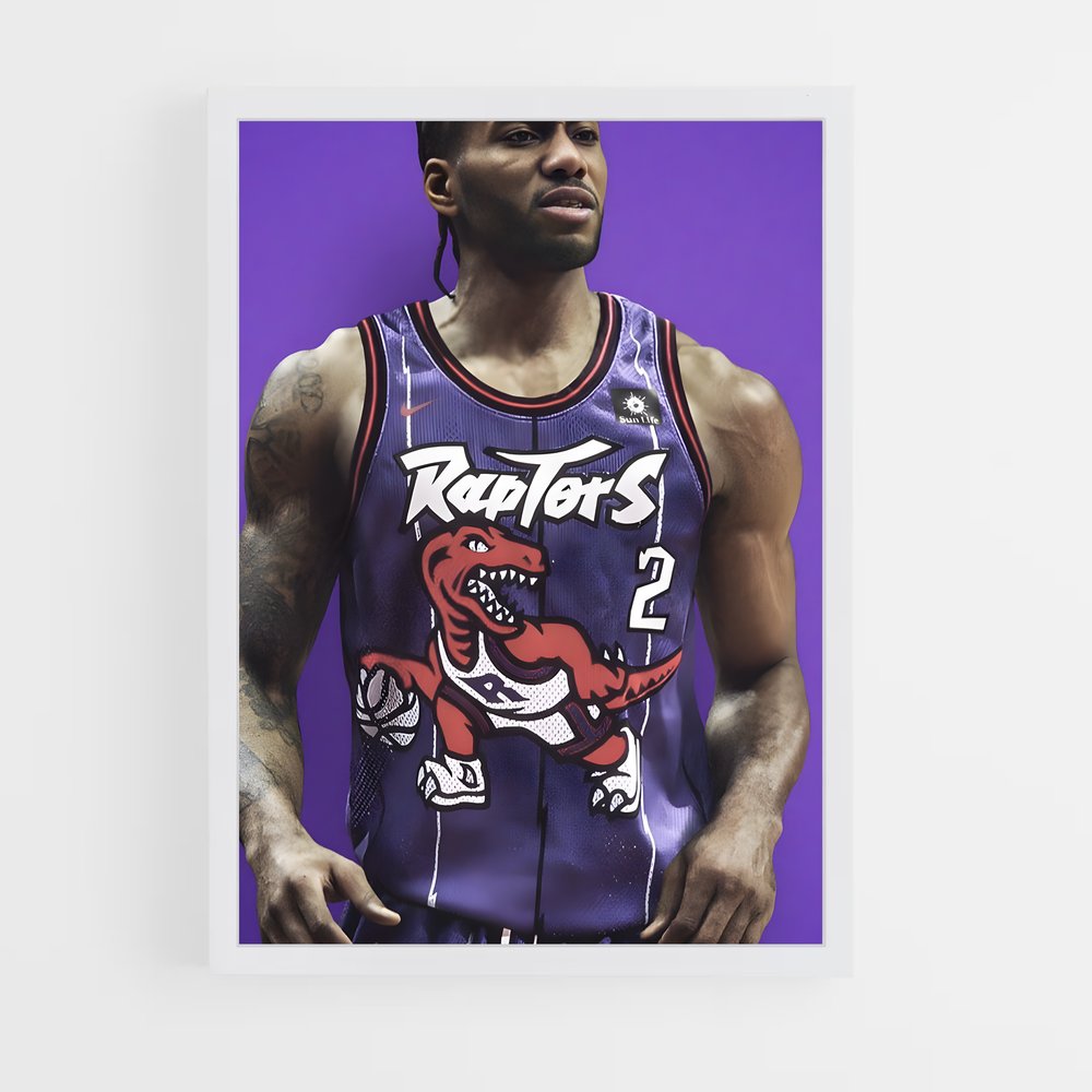 Poster Raptors en Action – affiche Basketball (vue 3)